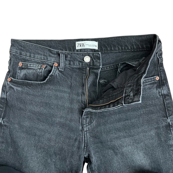 Zara Women’s Slim Fit Dark Wash Denim Jeans - Size 6 - Picture 3 of 6